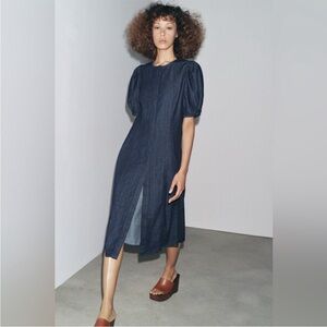Zara ZW Collection Denim Dress